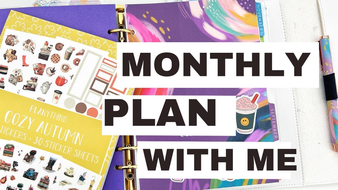ERIN CONDREN A5 AGNEDA MONTHLY PLAN WITH ME | SEPTEMBER MONTHLY PLAN ...