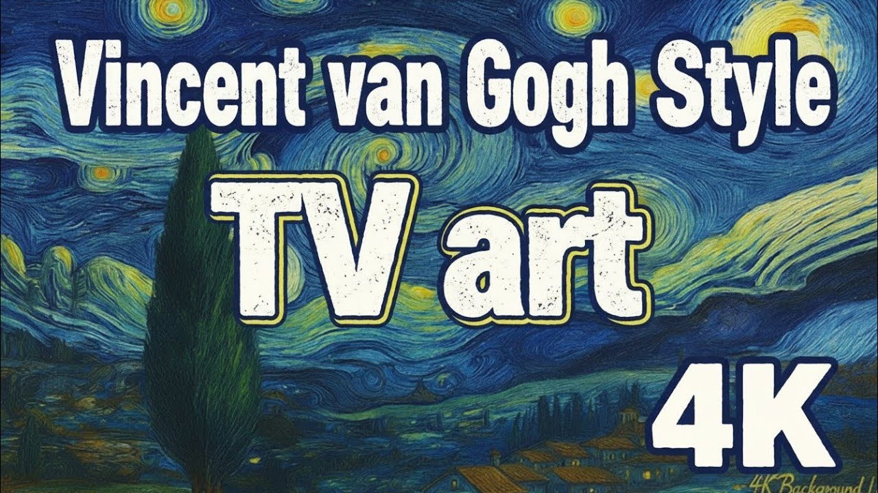 Van Gogh Style Night Art 4K Screensaver | Frame TV Art | 1 Hour