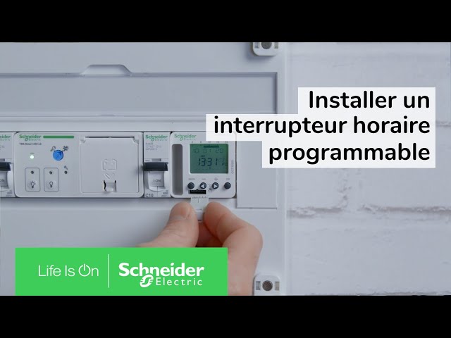 Comment installer un interrupteur horaire programmable ? - YouTube