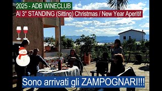 2025 - Adb Wineclub - Al 3 Standing Christmas New Year Aperitif - Sono Arrivati Gli Zampognari