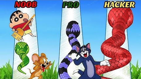 NOOB vs PRO vs HACKER | In Snake Run Race | With Tom And Jerry | Clone Locker Gamer