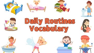 Lesson 2: Daily Routines vocabulary | Learn English  easily #englishvocabulary  #dailyroutine