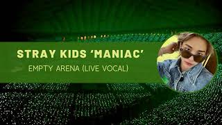 stray kids ‘maniac’ empty arena (live vocal)