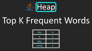LeetCode - 692. Top K Frequent Words | Heap | Priority Queue | Java