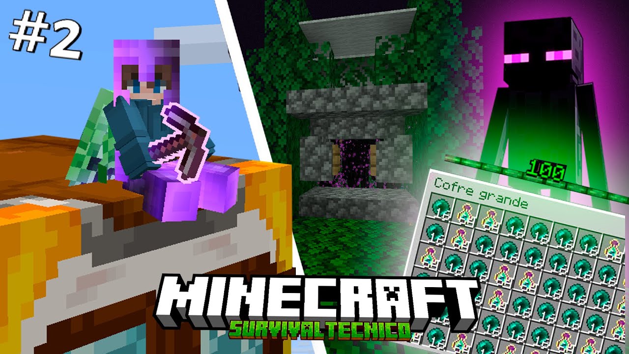 Hice una GRANJA de ENDERMANS en MINECRAFT 1.21 (#2)