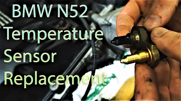 HOW TO REPLACE TEMPERATURE SENSOR on BMW N52 engine
