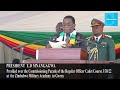 President E.D Mnangagwa presided over the commissioning parade of the Regular Officer Cadet Course.