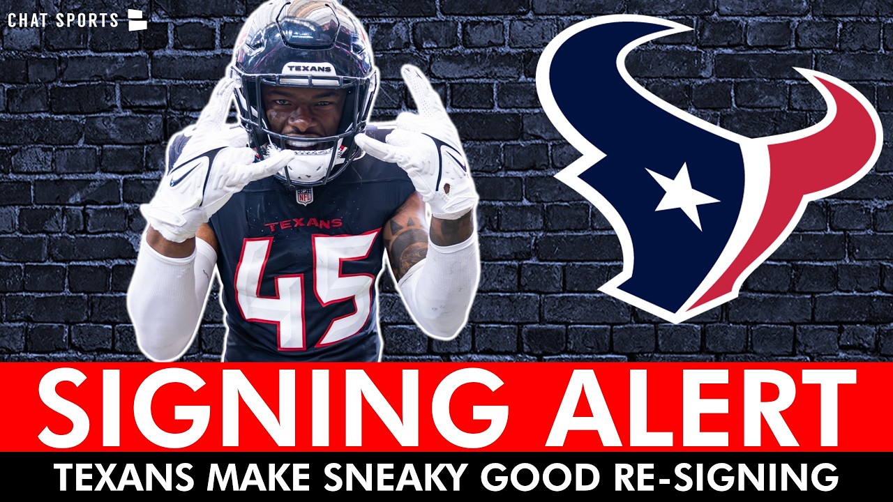 The Texans Just Made A SNEAKY GOOD Re-Signing In NFL Free Agency