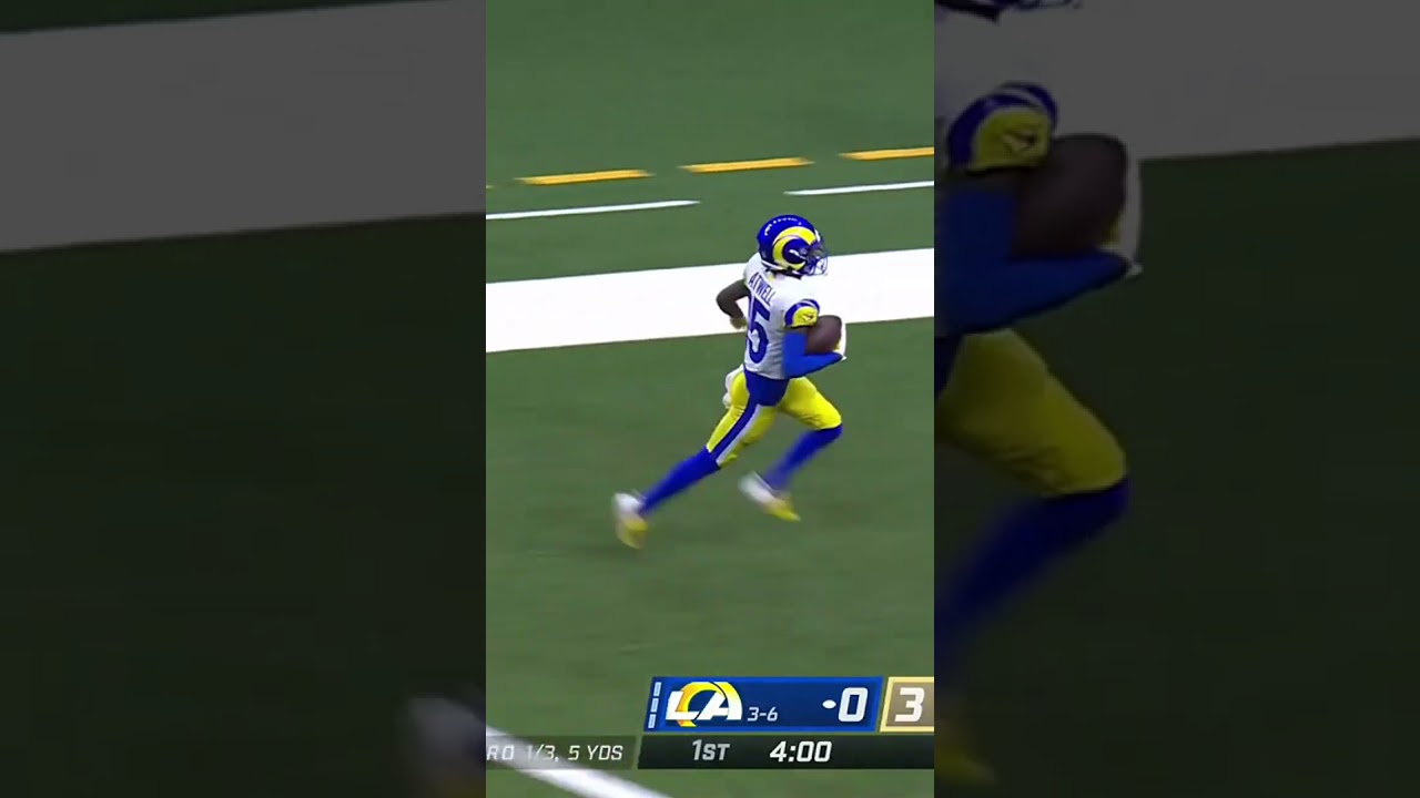 Туту Этвелл совершает первый тачдаун в карьере в НФЛ 🔥