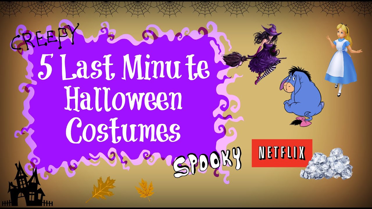 Last Minute Halloween Costumes YouTube