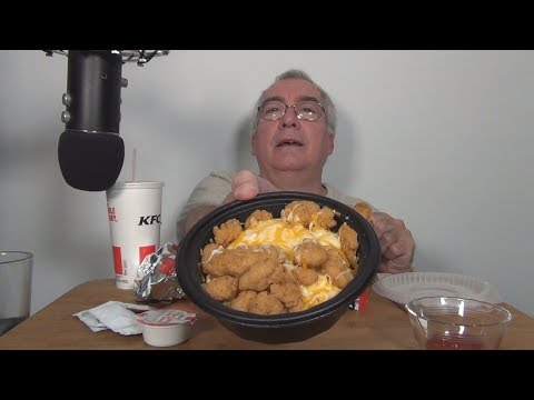 ASMR Eating KFC Mac & Cheese Bowl and Chicken Littles Whispering
