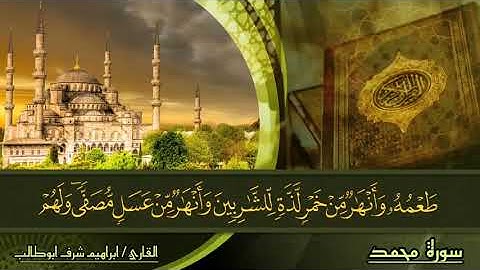 تلأوة مختارة لسورة ( محمد ) للقارئ : ابراهيم شرف ابوطالب / Reader: Ibrahim Sharaf Abu Talib