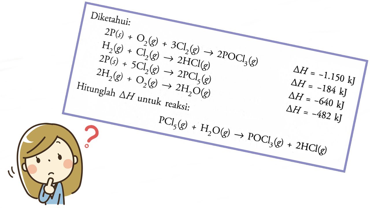 Pembahasan Soal Termokimia Hukum Hess Dengan Susun Reaksi 1 Youtube