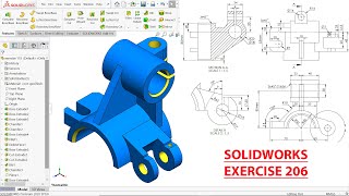 SolidWorks Tutorial for beginners Exercise 206