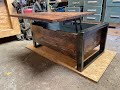 table basse industrielle " industrial coffee table " DIY