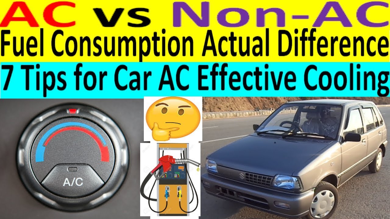 Suzuki Mehran / Maruti 800 AC vs NonAC fuel Consumption Actual