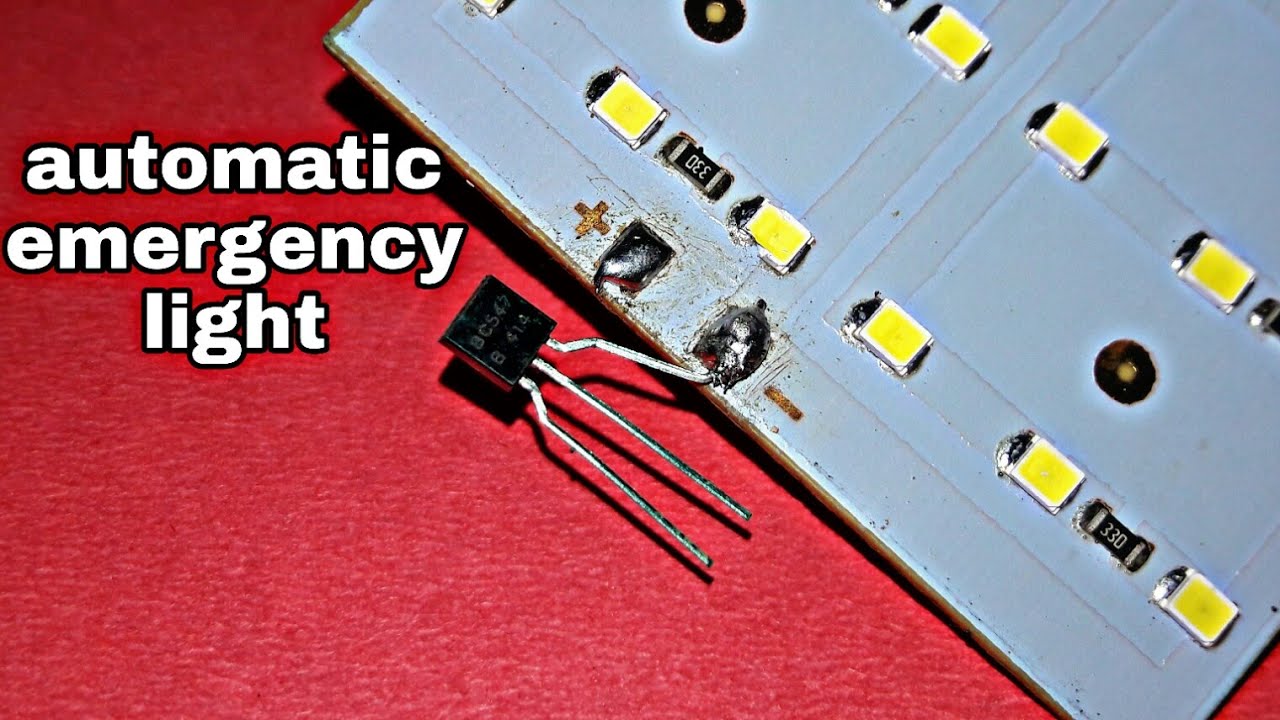 Automatic on/off LED Light with only 1 Transistor - YouTube