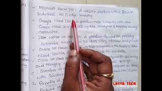 IOT cloud based platform in IOT in Telugu with notes/@lasya tech