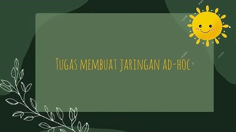 Cara Membuat Jaringan Ad-Hoc Windows 10