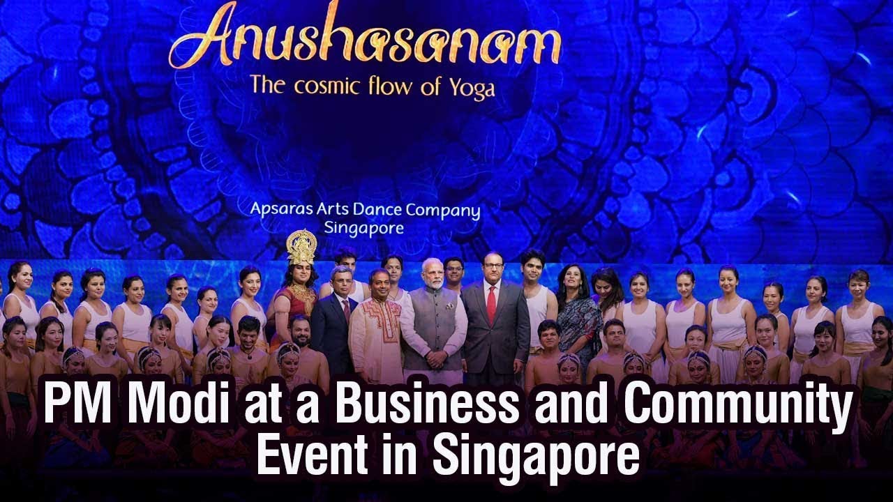 PM Modi at a Business and Community Event in Singapore