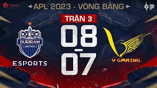 BURIRAM UNITED ESPORTS VS V GAMING: MÓN QUÀ BẤT NGỜ | VÒNG BẢNG APL 2023 | NGÀY 08/07