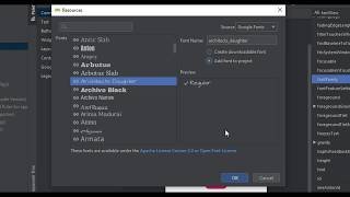How to use Downloadable Fonts features in Android Studio