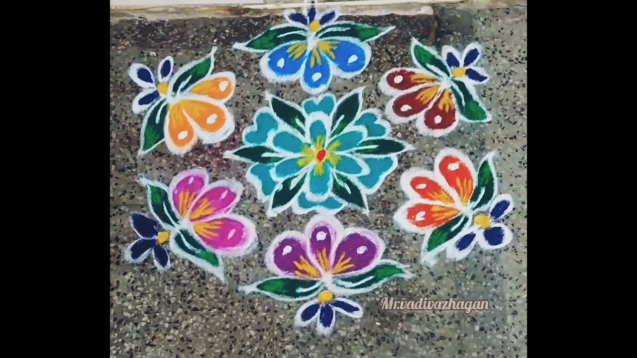 மார்கழி கோலம் | floor art | kolam for beginners 