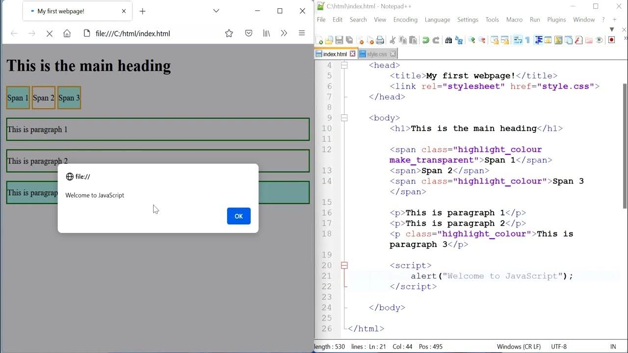 JavaScript 1: What do you need to start JavaScript? - YouTube