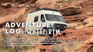 Overlanding in Sprinter Vans on White Rim Road