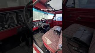 Interior progress on the Dentside. Not a bad before and after #projecttruck #classictrucks #dentside