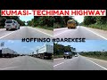 KUMASI - TECHIMAN Highway SUNDAY Drive | OFFINSO TOWNSHIP | BAREKESE - APRIL 18, 2021