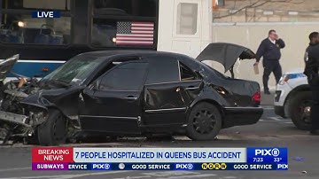 Multiple people injured in MTA bus crash