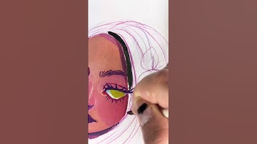 Making Food into Girls Pt 4: Squid Ink Pasta 🦑 🍝 #shorts #gouache