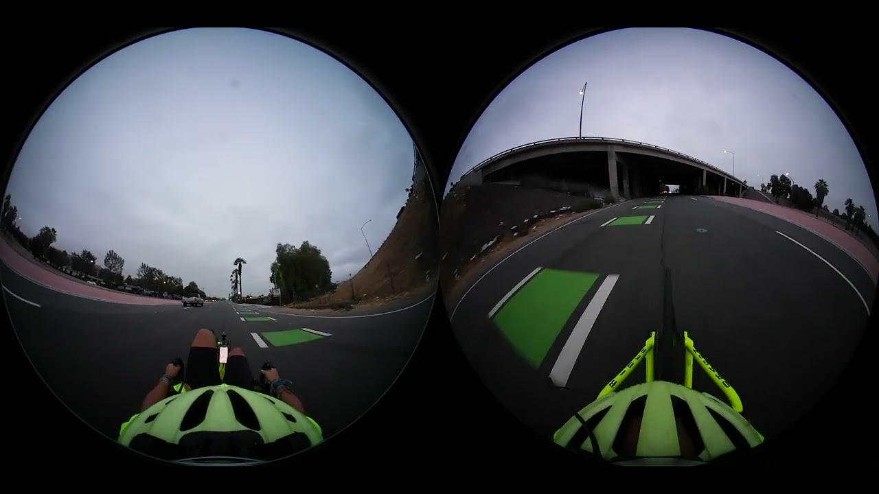 Ladies and Gents Group Beach Ride Video 3 Approaching Pierce and Magnolia Westbound