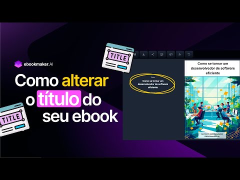Tutorial - Como alterar o título do ebook | Ebookmaker.ai