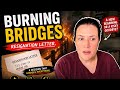 Burning Bridges- Resignation Letter #corporatelife #hr #corporatetiktok