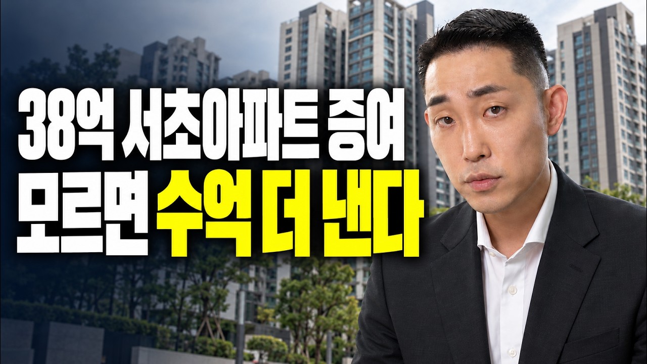 강남 30억이상 초고가 아파트 증여, 세금 단 3억원에 마무리할 수 있습니다.