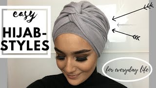 أنماط العمامة السهلة للحياة اليومية (الحجاب)
