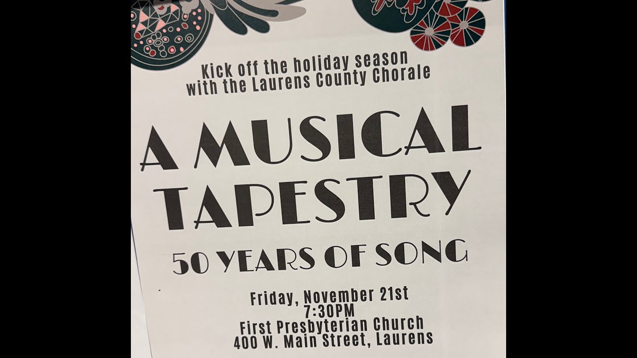 First Pres Laurens, SC Live  354 Stream 11/21/25Laurens County Chorale