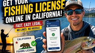 How to get a fishing license online in California