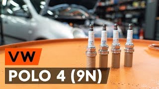 How to replace Engine spark plug on VW POLO (9N_) - video tutorial