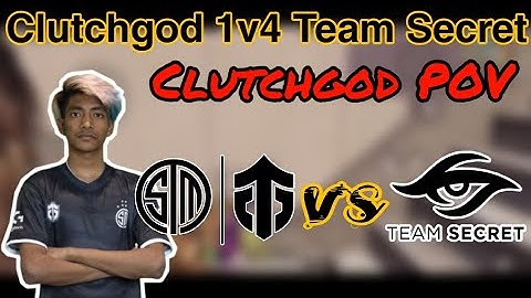 Clutchgod 1v4 against Team Secret | Clutchgod POV | PMWL