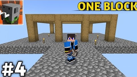 craftsman one block survival gameplay 2024 part 4 craftsman building craft one block #4