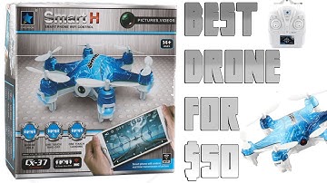 Best Drone For 50$ ? Hexacopter CX-37 Unboxing, Review and How to fly