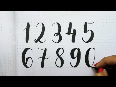 Featured image of post Numeros En Lettering Hacemos los n mero como se har an con lettering