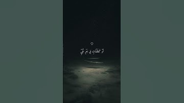 وَمَن لَّمْ يَجْعَلِ اللَّهُ لَهُ نُورًا فَمَا لَهُ مِن نُّورٍ | تلاوة جميلة بصوت #ماهر_المعيقلي