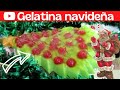 Gelatina navideña de coco y anís