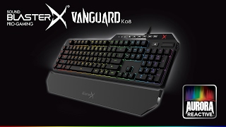 pulsåre øjenvipper skrubbe Sound BlasterX Vanguard K08 RGB Mechanical Gaming Keyboard - YouTube