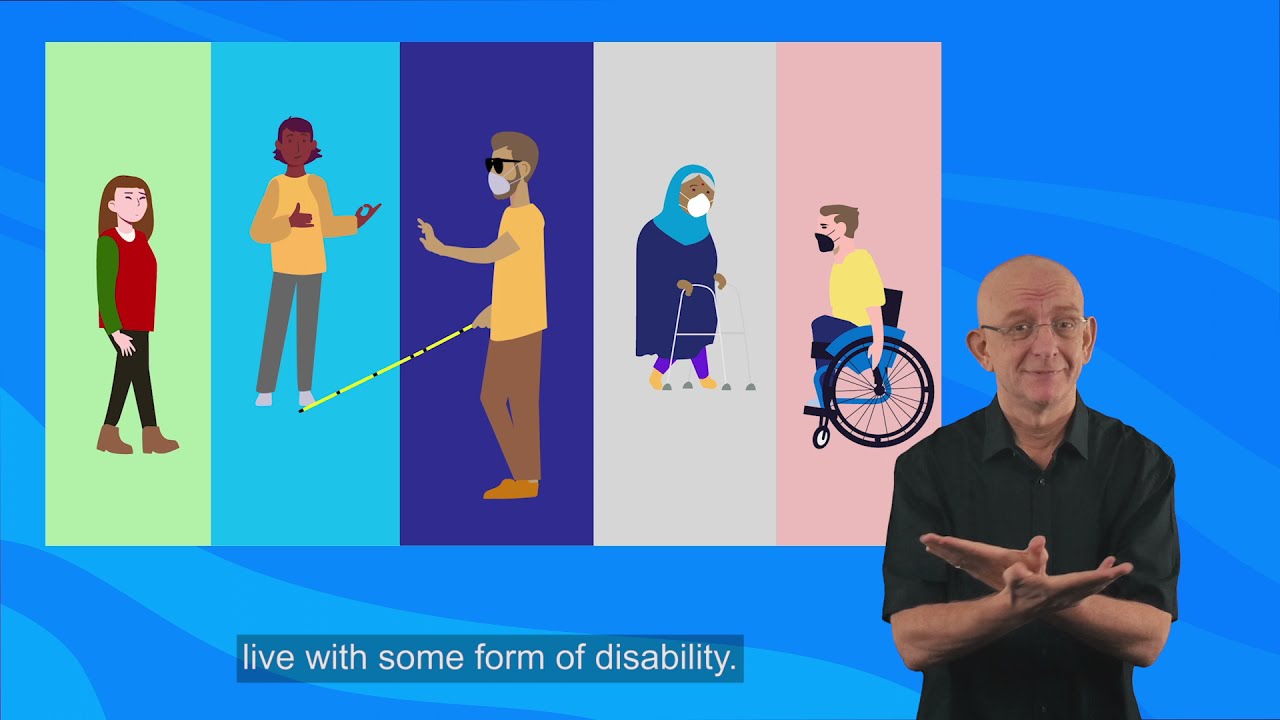 Disability considerations for COVID-19 vaccination (with international sign language and subtitles)