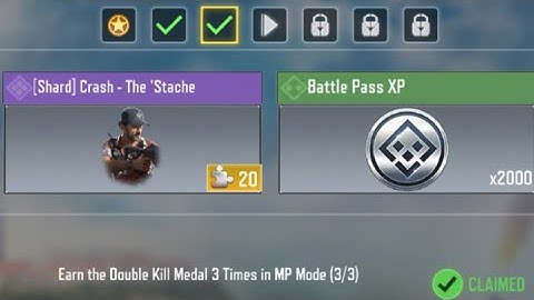 Call Of Duty Mobile Earn the Double Kill Medal 3 Times in MP ModeTask Complete